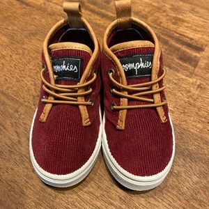 Oomphies Red Corduroy High Tops